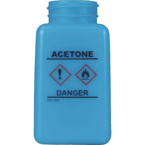 DESCO ボトル 青 GHS表示 アセトンと印刷
