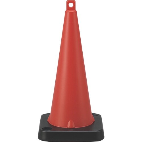 緑十字 カラーコーン(注水式ウエイトタイプ) 赤