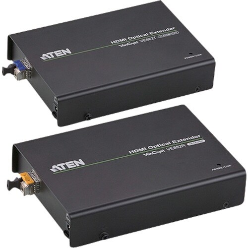 ATEN ビデオ延長器 HDMI / 光ファイバー