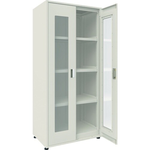 TRUSCO M3型ユニット中量棚 両開きアクリル