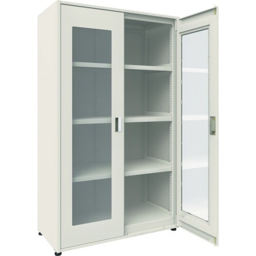 TRUSCO M3型ユニット中量棚 両開きアクリル