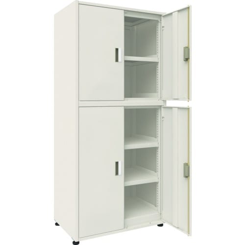 TRUSCO M3型ユニット中量棚 4枚扉・背・側