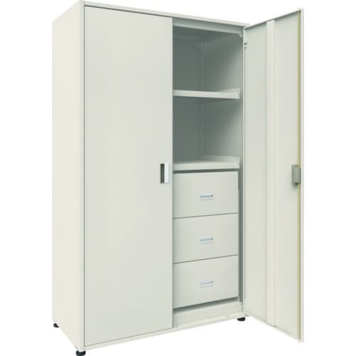 TRUSCO M3型ユニット中量棚 両開き扉・背・