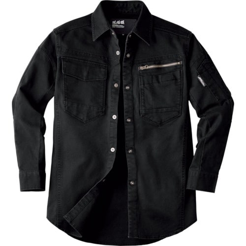 XEBEC 長袖シャツ2174−90−LL クロ