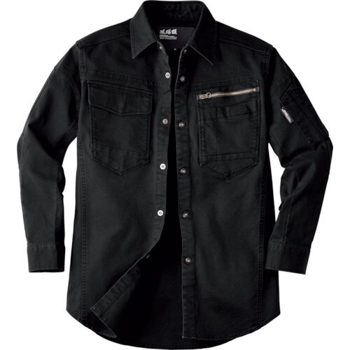 XEBEC 長袖シャツ2174−90−L クロ