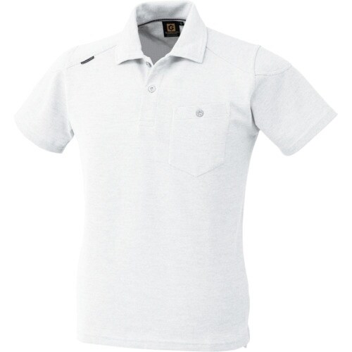 コーコス ハンソデポロシャツ G−9117 0ホワ