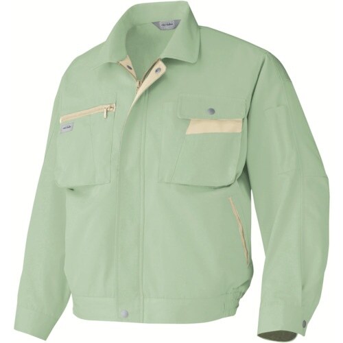 アイトス ムービンカット 長袖ブルゾン グリーン×