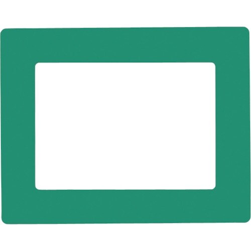 緑十字 路面用区画標識(A5用紙対応タイプ) 緑