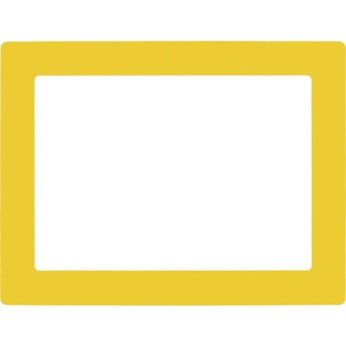 緑十字 路面用区画標識(A3用紙対応タイプ) 黄