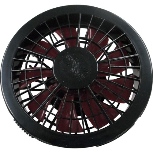 空調服 ワンタッチファン ブラックXレッド(1個入