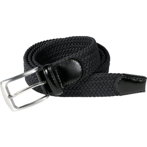 カジメイク ストレッチメッシュベルト ブラック F