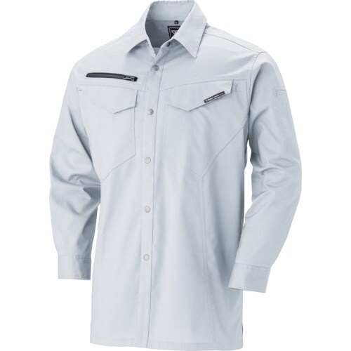 XEBEC 長袖シャツ1693−22−L シルバー