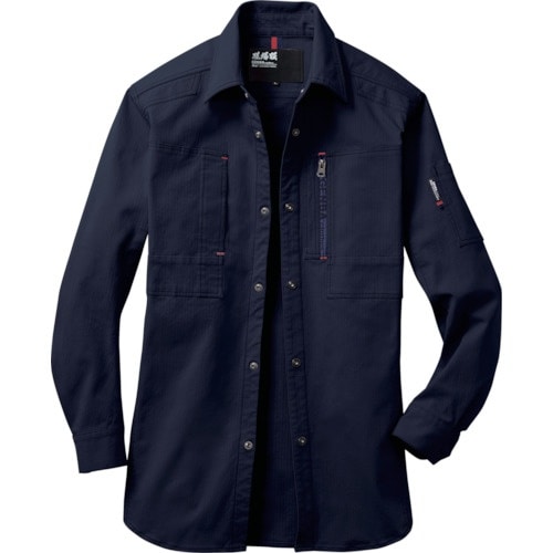 XEBEC 長袖シャツ2293−16−L ネイビー