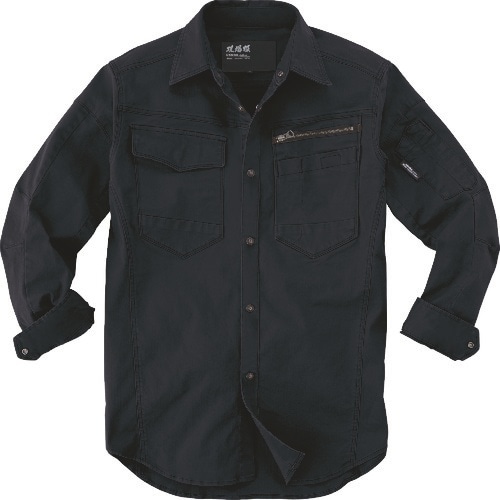 XEBEC 長袖シャツ2273−90−4L クロ