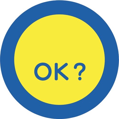 ユニット 服装チェックミラー用ステッカー 無地