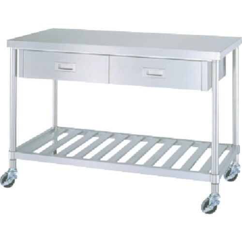 シンコー ステンレス(SUS430)作業台片面引出