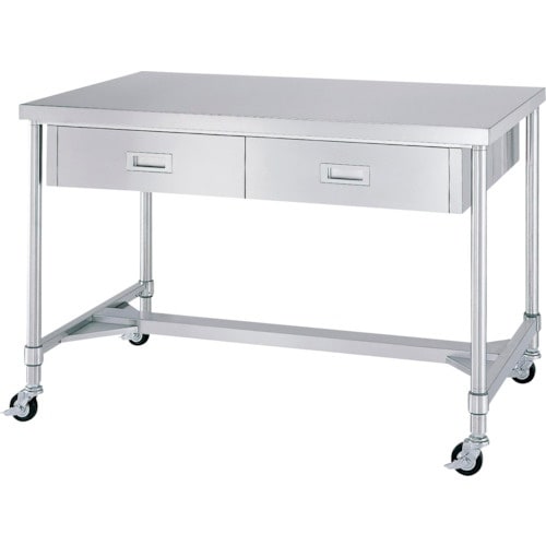 シンコー ステンレス(SUS430)作業台両面引出
