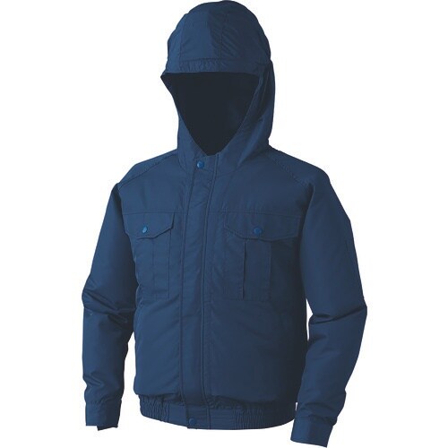 空調服 フード付ポリエステル製ワーク空調服[[R下