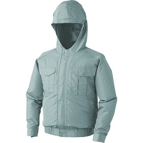 空調服 フード付ポリエステル製ワーク空調服[[R下