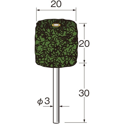 リューター スポンジサンダー外径(mm):20粒度