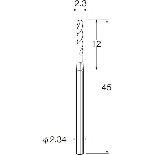 リューター ツイストドリル(スチール鋼)刃径(mm