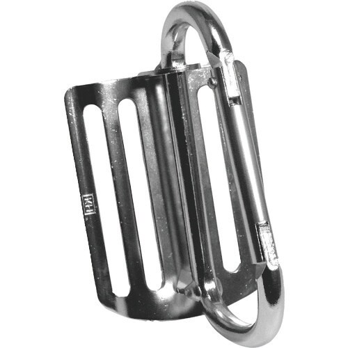 KH 座付カラビナ 4ツ穴 スチール製ミラー仕上げ