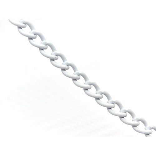 ニッサチェイン 鉄カラーマンテル 15m巻 白