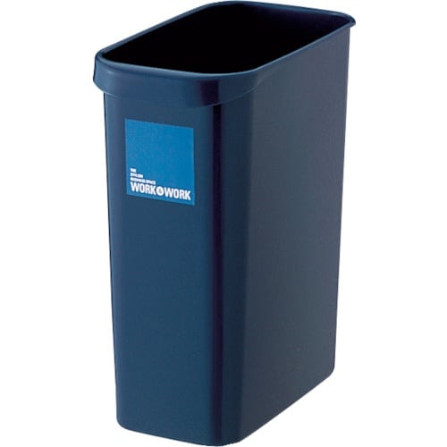 テラモト W&W くず入れ 角 8Lダークブルー