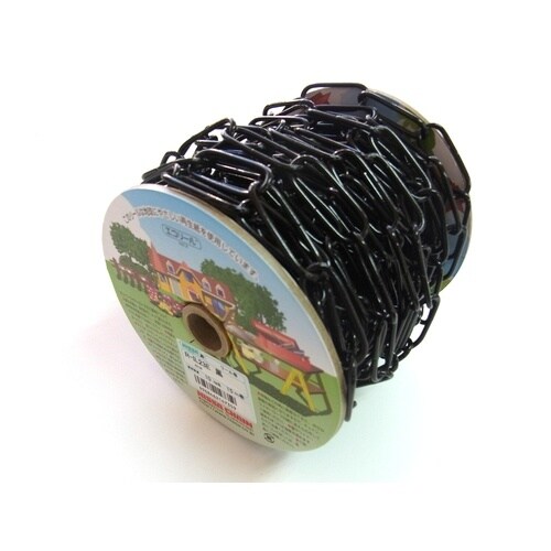 ニッサチェイン 鉄カラーリンクC 15m巻 黒