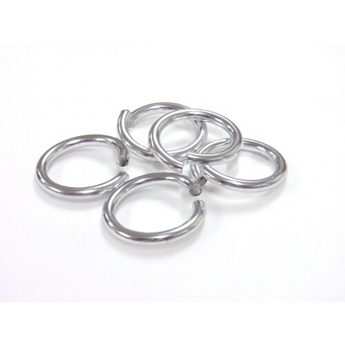 ニッサチェイン 銀色アルミリング (200個入)