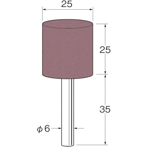 リューター 軸付セラミックゴム砥石(非金属研磨用)