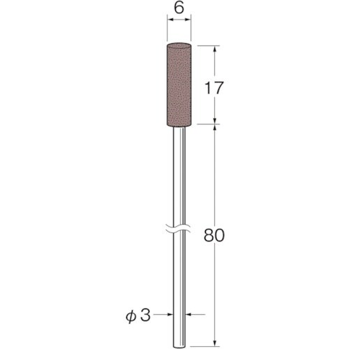 リューター 軸付ラビン砥石(一般用)R4821粒度