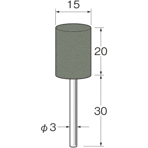 リューター 軸付セラミックゴム砥石(非金属研磨用)
