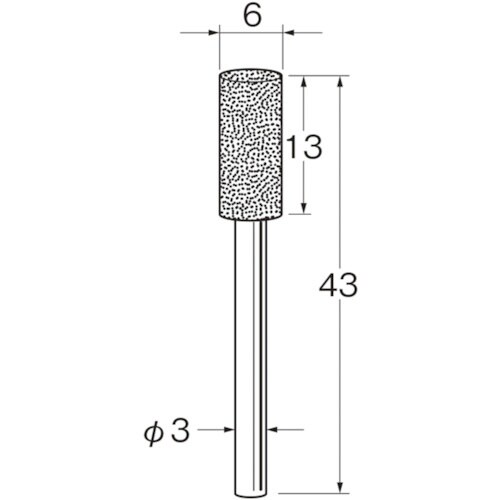 リューター 軸付電着ボラゾン砥石N1160
