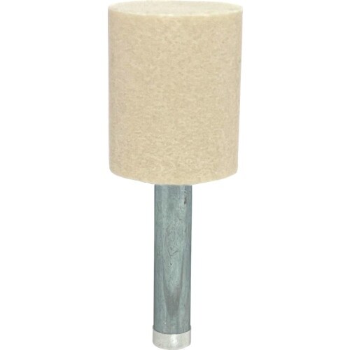 リューター 軸付フェルトバフ円筒型幅(mm)25