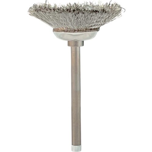 リューター 軸付ベベル型ブラシ