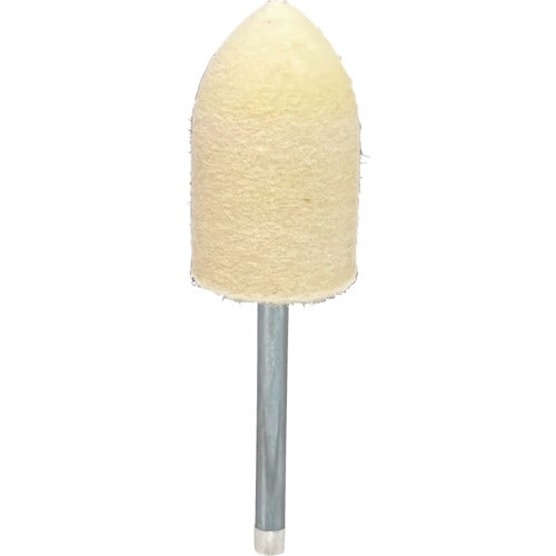 リューター 軸付フェルトバフ砲弾型幅(mm)25