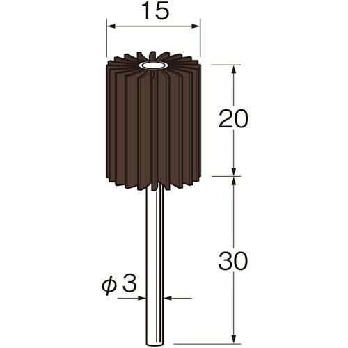 リューター フラップサンダー粒度(#):120外径