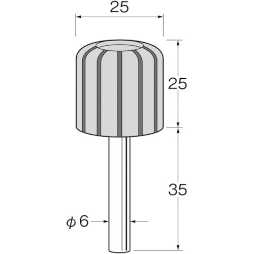 リューター ロール型ラバーホルダー外径(mm):2