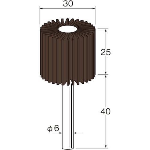 リューター フラップサンダー粒度(#):120外径