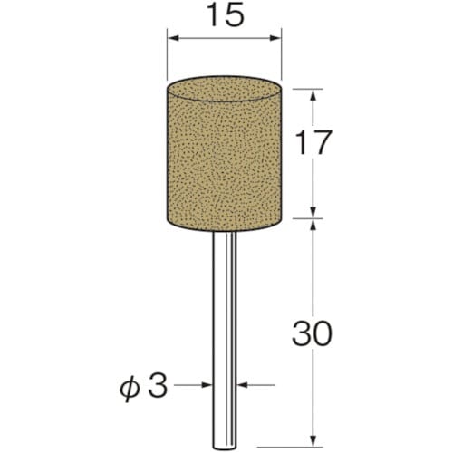 リューター 軸付ラビン砥石(一般用)R4363粒度