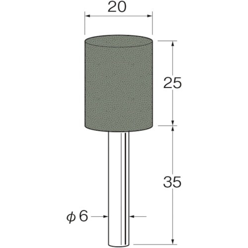 リューター 軸付セラミックゴム砥石(非金属研磨用)