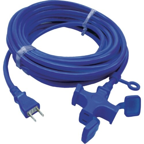 JAPPY 屋内型延長コード 2P 青 10M