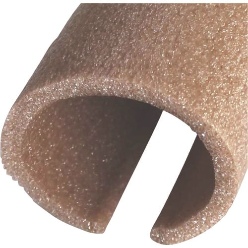 ワニ印 柱養生材 まんまるガード S ブラウン 長