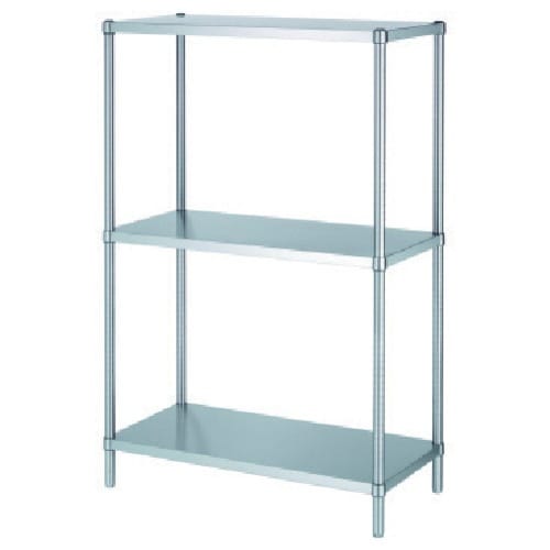 シンコー ステンレスラックベタ棚3段 RB3型 S