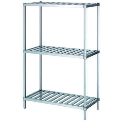 シンコー ステンレスラックスノコ棚3段 RSN3型