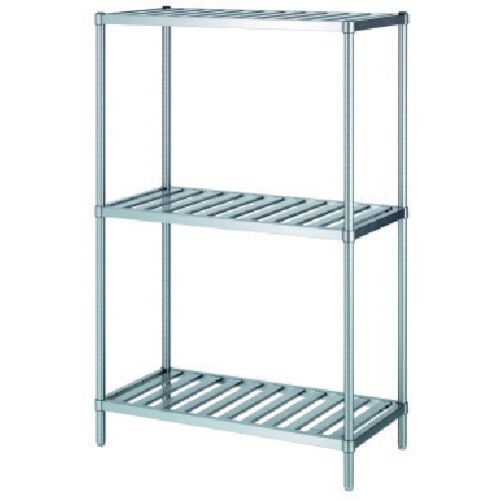 シンコー ステンレスラックスノコ棚3段 RS3型
