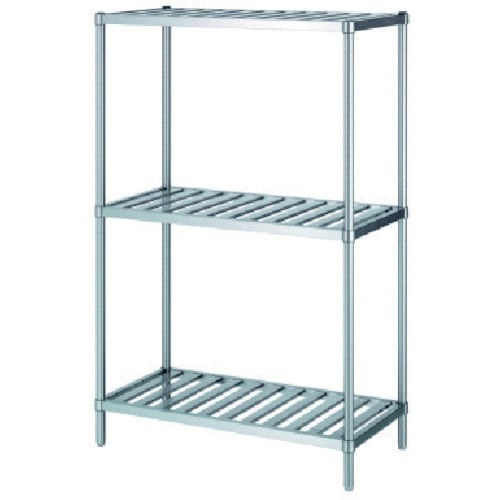 シンコー ステンレスラックスノコ棚3段 RSN3型