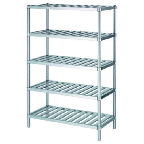 シンコー ステンレスラックスノコ棚5段 RS5型