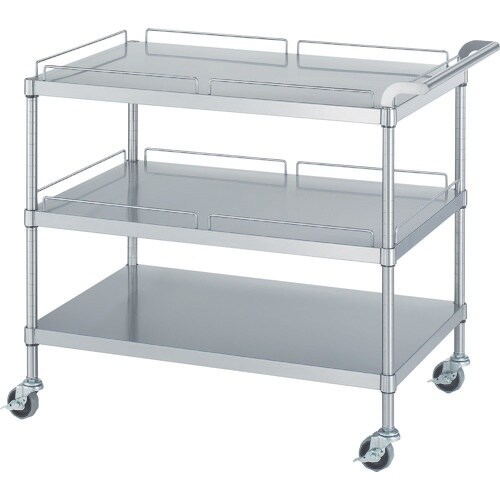 シンコー ステンレスワゴン(SUS304・ガード付